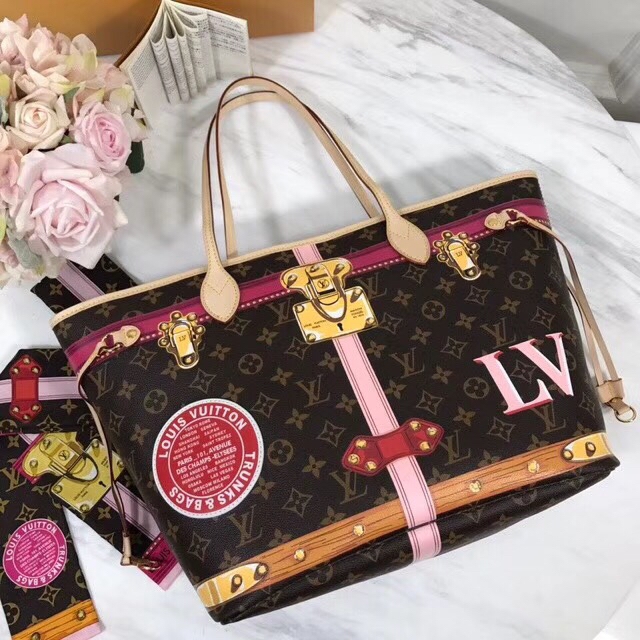 Louis Vuitton Neverfull MM Summer Trunk Monogram M41390 Louis Vuitton Neverfull MM Summer Trunk Monogram M41390