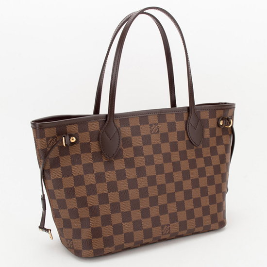 Louis Vuitton N51109 Neverfull PM Shoulder Bag Damier Ebene Canvas Louis Vuitton N51109 Neverfull PM Shoulder Bag Damier Ebene Canvas