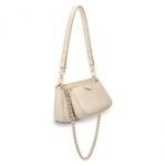 Louis Vuitton Multi Pochette Accessoires Cream M46568 Black M80399