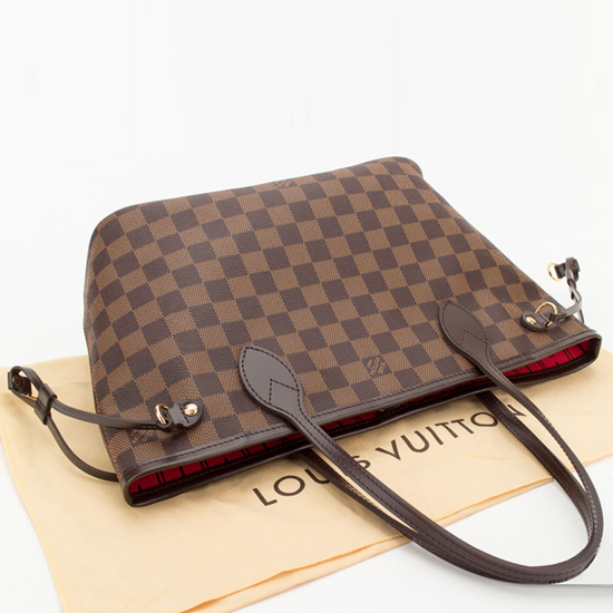 Louis Vuitton N51109 Neverfull PM Shoulder Bag Damier Ebene Canvas Louis Vuitton N51109 Neverfull PM Shoulder Bag Damier Ebene Canvas