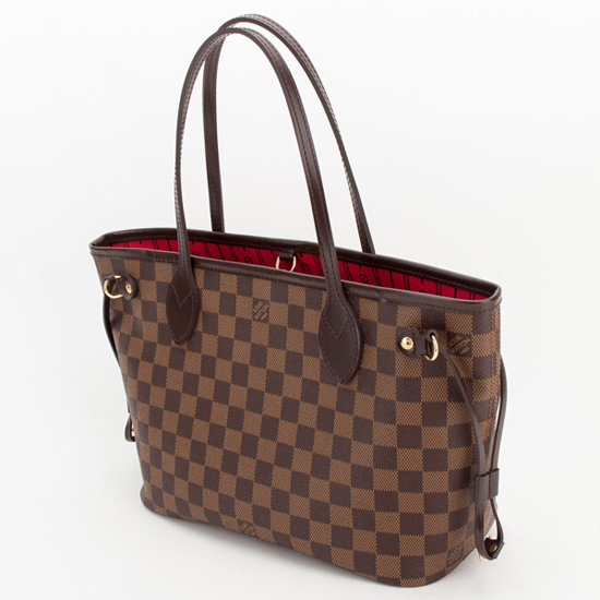 Louis Vuitton N51109 Neverfull PM Shoulder Bag Damier Ebene Canvas Louis Vuitton N51109 Neverfull PM Shoulder Bag Damier Ebene Canvas