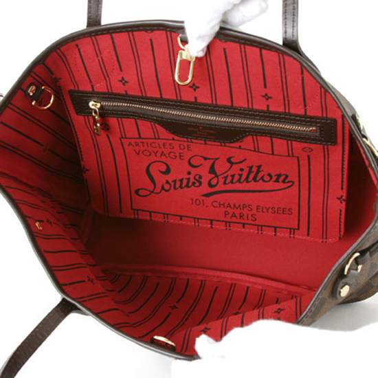 Louis Vuitton N51109 Neverfull PM Shoulder Bag Damier Ebene Canvas Louis Vuitton N51109 Neverfull PM Shoulder Bag Damier Ebene Canvas