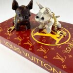 Louis Vuitton Dog Charm Keychain