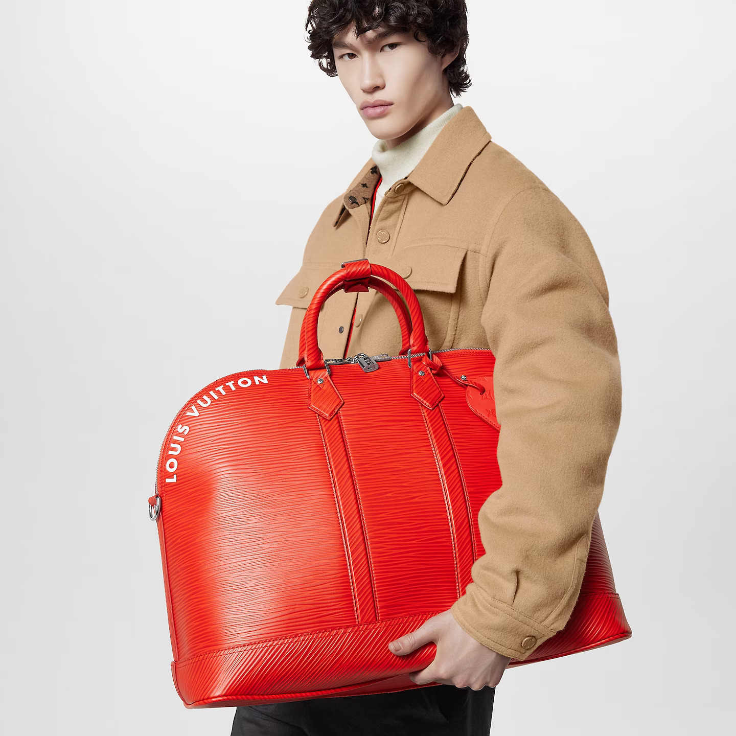 Louis Vuitton Vermillon Red M23717 Alma Travel GM Louis Vuitton Vermillon Red M23717 Alma Travel GM