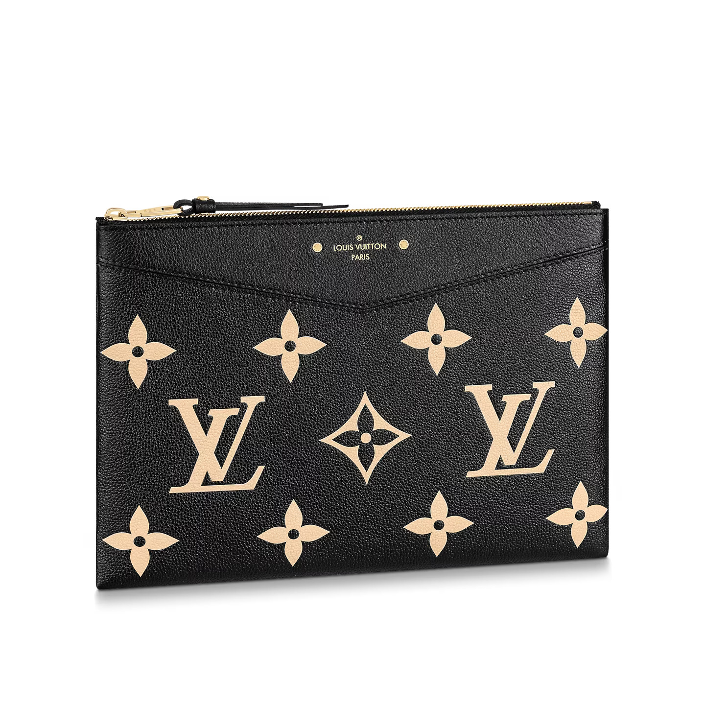 Louis Vuitton Bicolor Monogram Empreinte Leather M81292 Daily Pouch Louis Vuitton Bicolor Monogram Empreinte Leather M81292 Daily Pouch