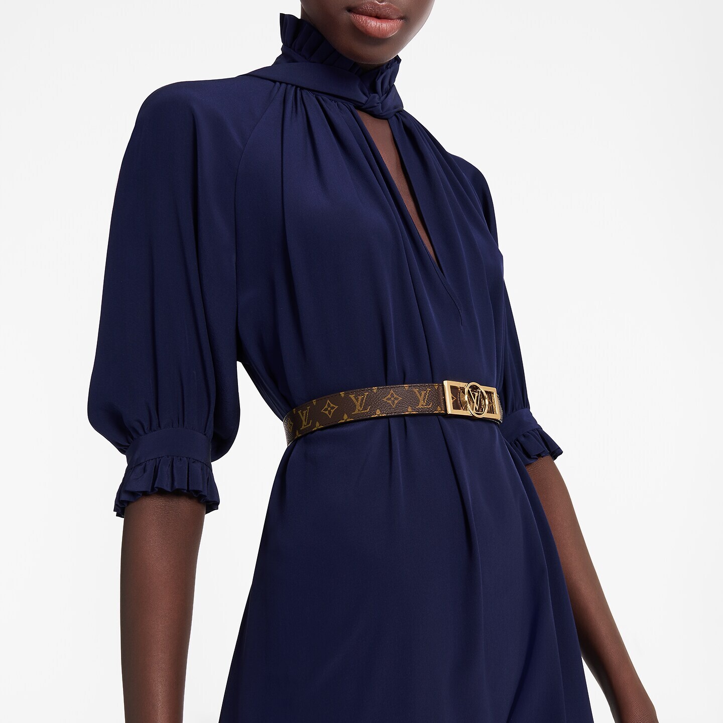 Louis Vuitton M0196Y Monogram Dauphine 25mm Reversible Belt Louis Vuitton M0196Y Monogram Dauphine 25mm Reversible Belt