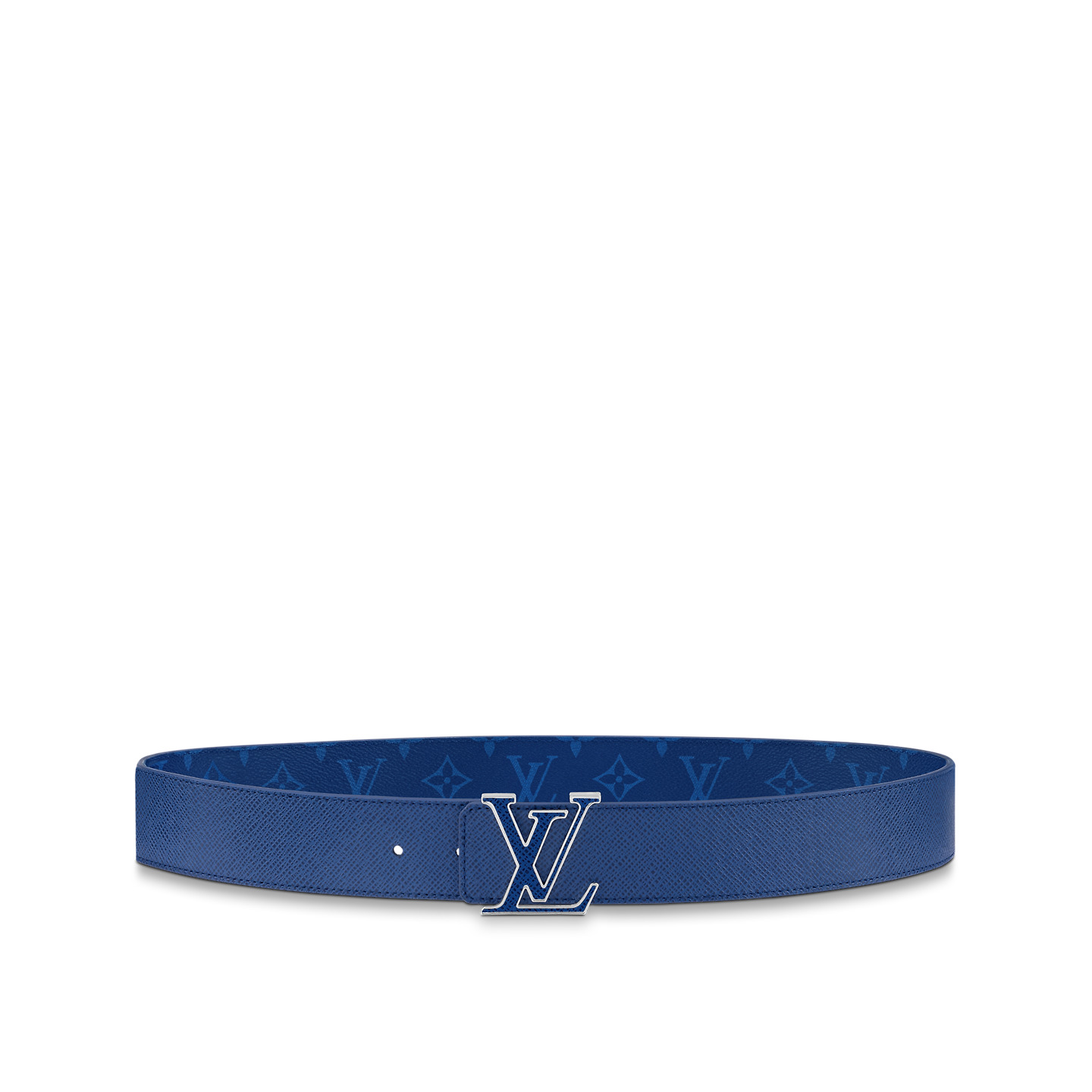 Louis Vuitton M0159U Blue LV Initiales 40mm Reversible Belt Louis Vuitton M0159U Blue LV Initiales 40mm Reversible Belt