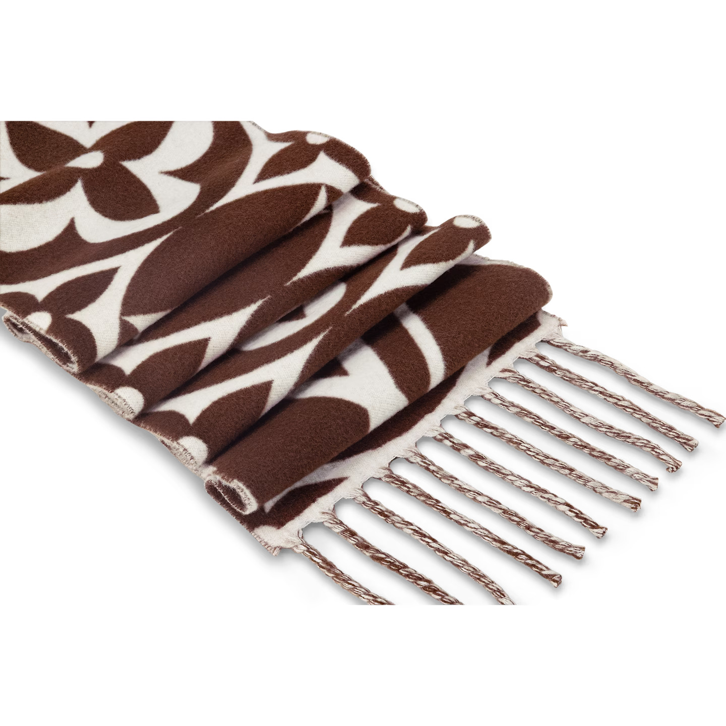 Louis Vuitton Brown M79215 FLIGHT MODE LV Medallion Scarf Louis Vuitton Brown M79215 FLIGHT MODE LV Medallion Scarf