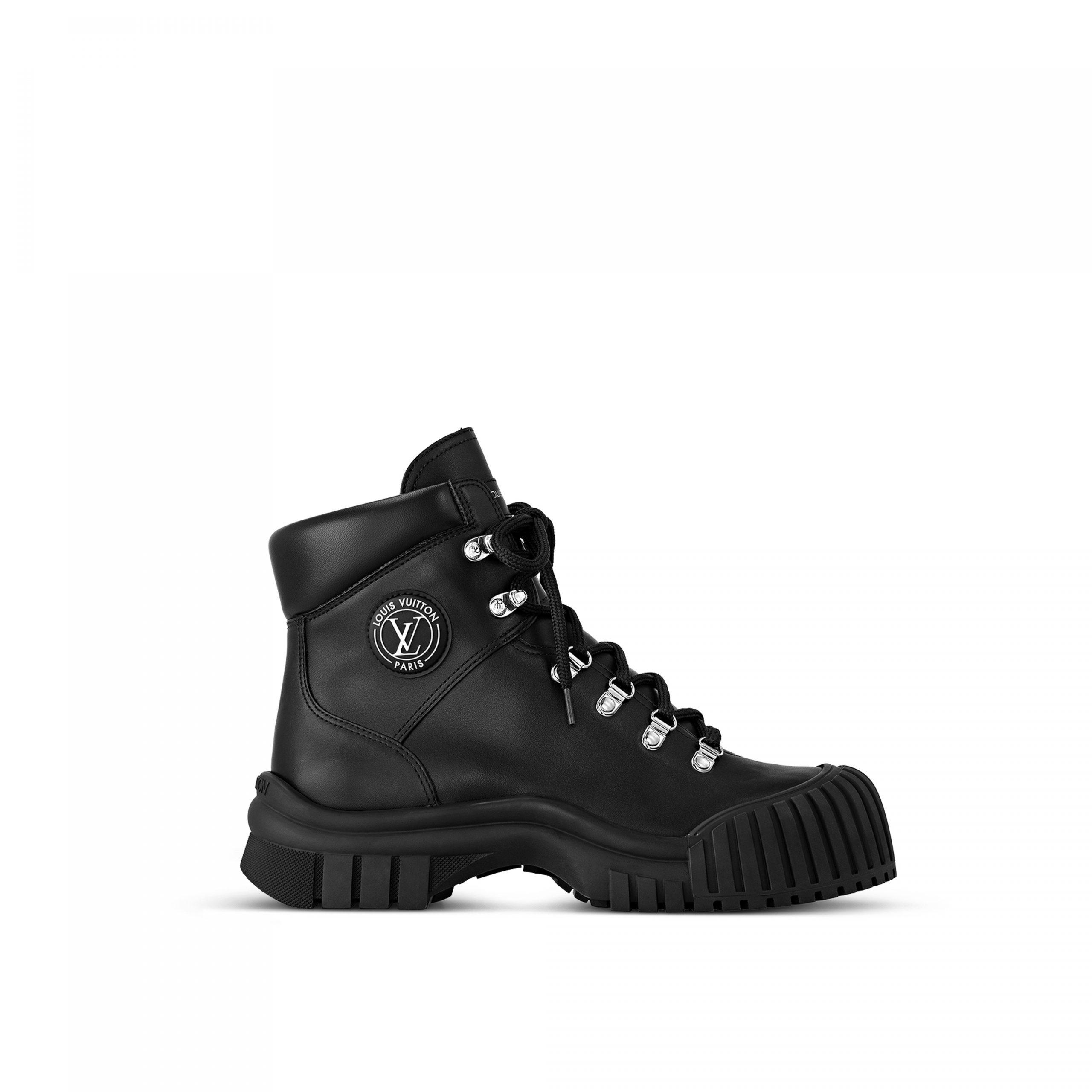 Louis Vuitton LV Ruby Flat Ranger Boot Black 1AAM5U Louis Vuitton LV Ruby Flat Ranger Boot Black 1AAM5U