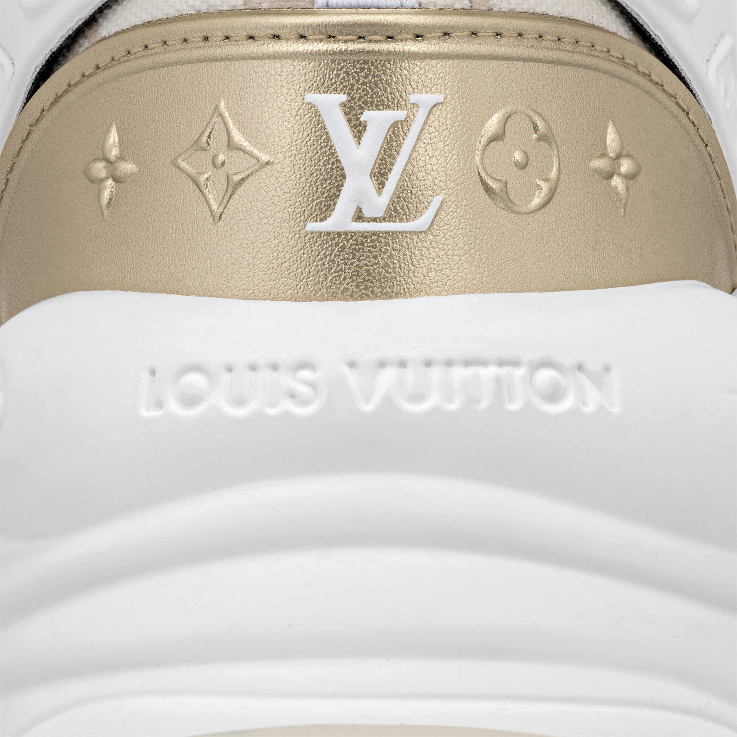 Louis Vuitton LV Run 55 Sneaker Monogram denim Beige 1ABHR7 Louis Vuitton LV Run 55 Sneaker Monogram denim Beige 1ABHR7