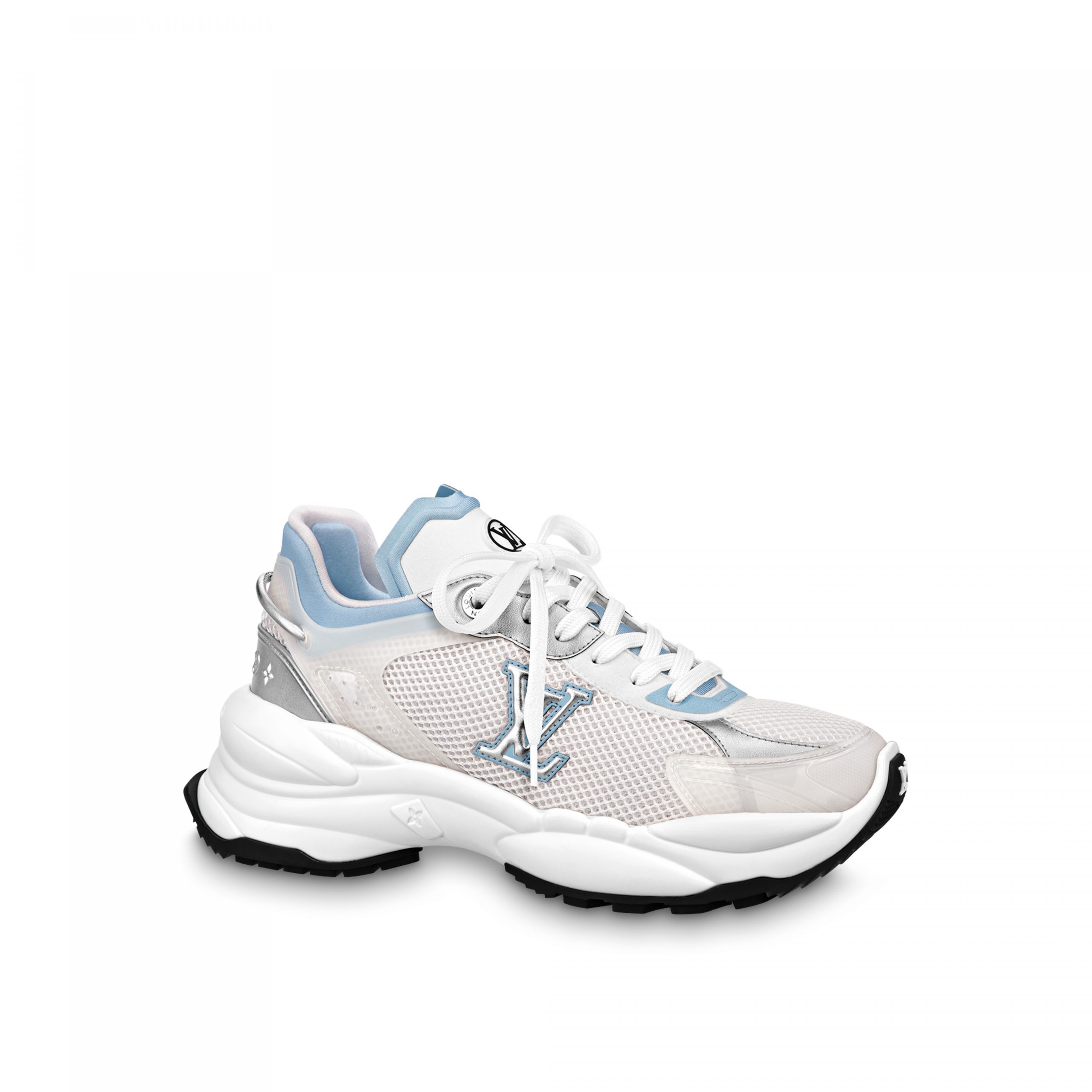 Louis Vuitton LV Run 55 Sneaker Monogram Flowers Blue 1ABVIR Louis Vuitton LV Run 55 Sneaker Monogram Flowers Blue 1ABVIR