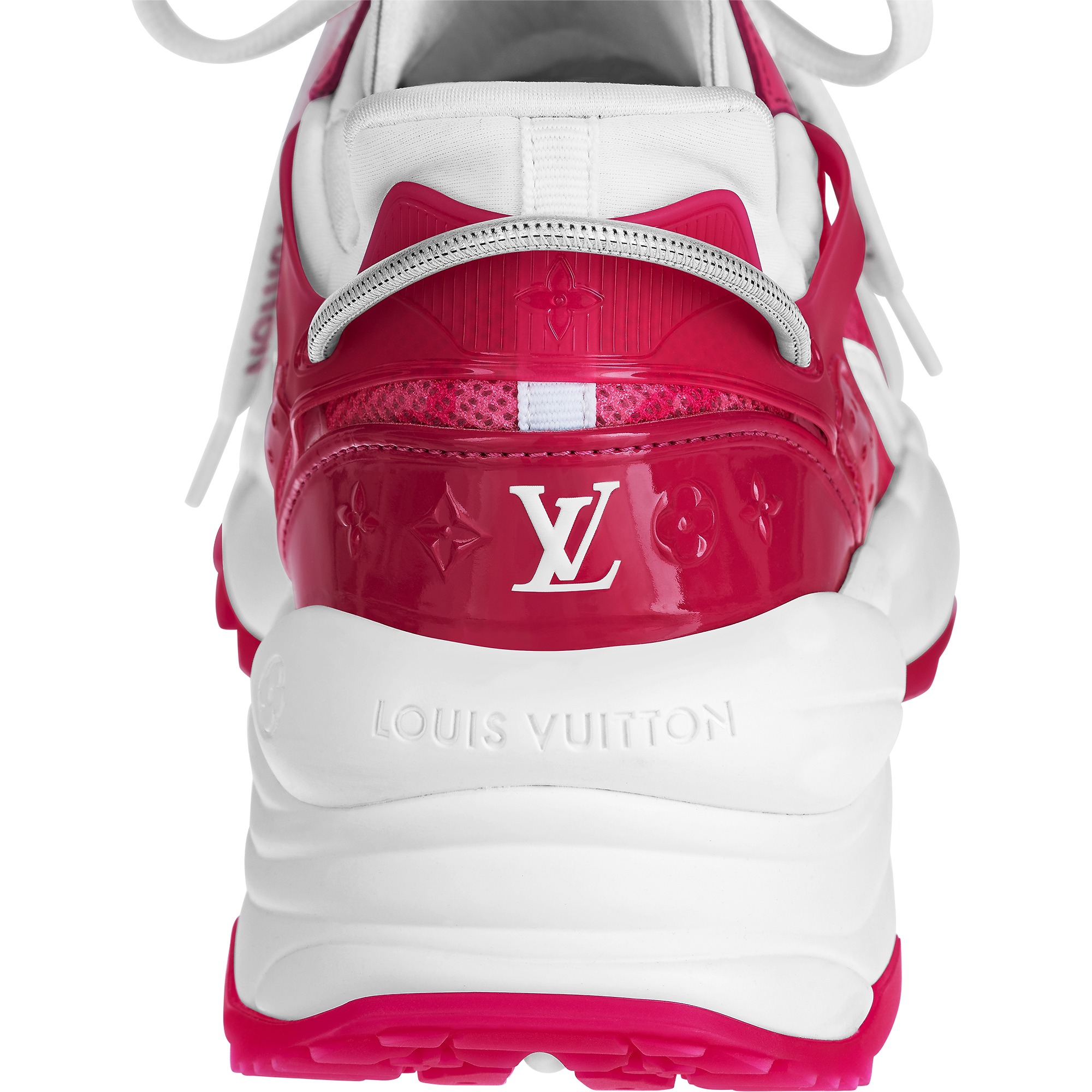 Louis Vuitton LV Run 55 Sneaker Monogram Flowers Pink 1AB3C8 Louis Vuitton LV Run 55 Sneaker Monogram Flowers Pink 1AB3C8