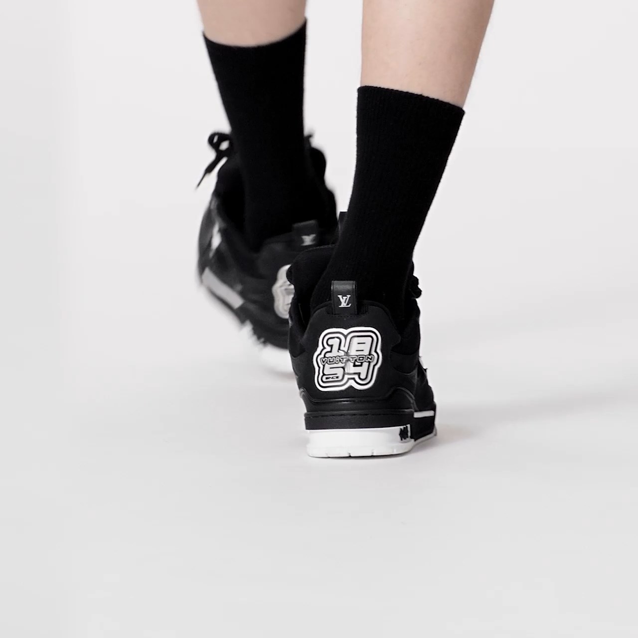 Louis Vuitton LV Skate Sneaker Since 54 Monogram Flowers Black 1AARR0 Louis Vuitton LV Skate Sneaker Since 54 Monogram Flowers Black 1AARR0