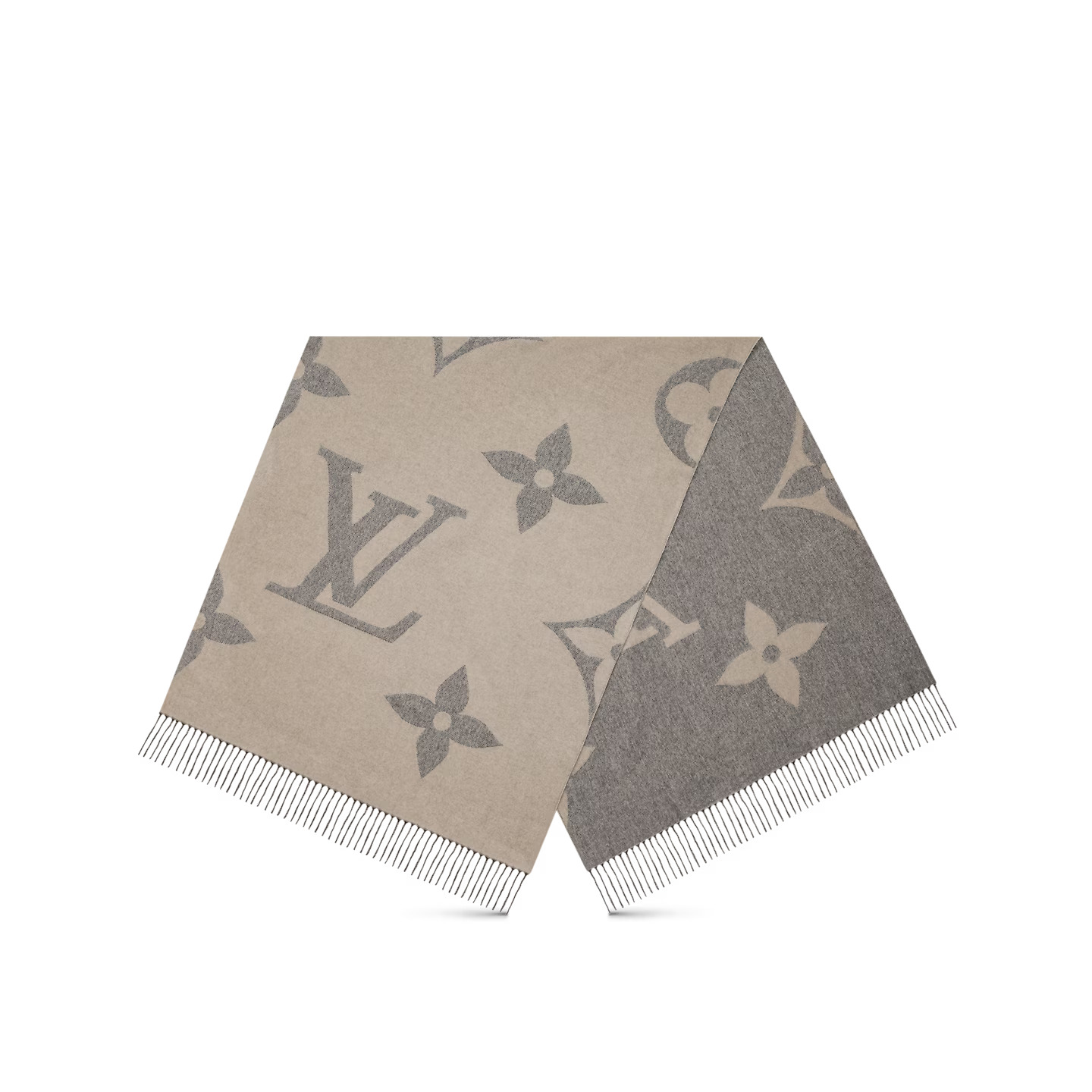 Louis Vuitton Light Grey M77951 MNG Giant Scarf Louis Vuitton Light Grey M77951 MNG Giant Scarf