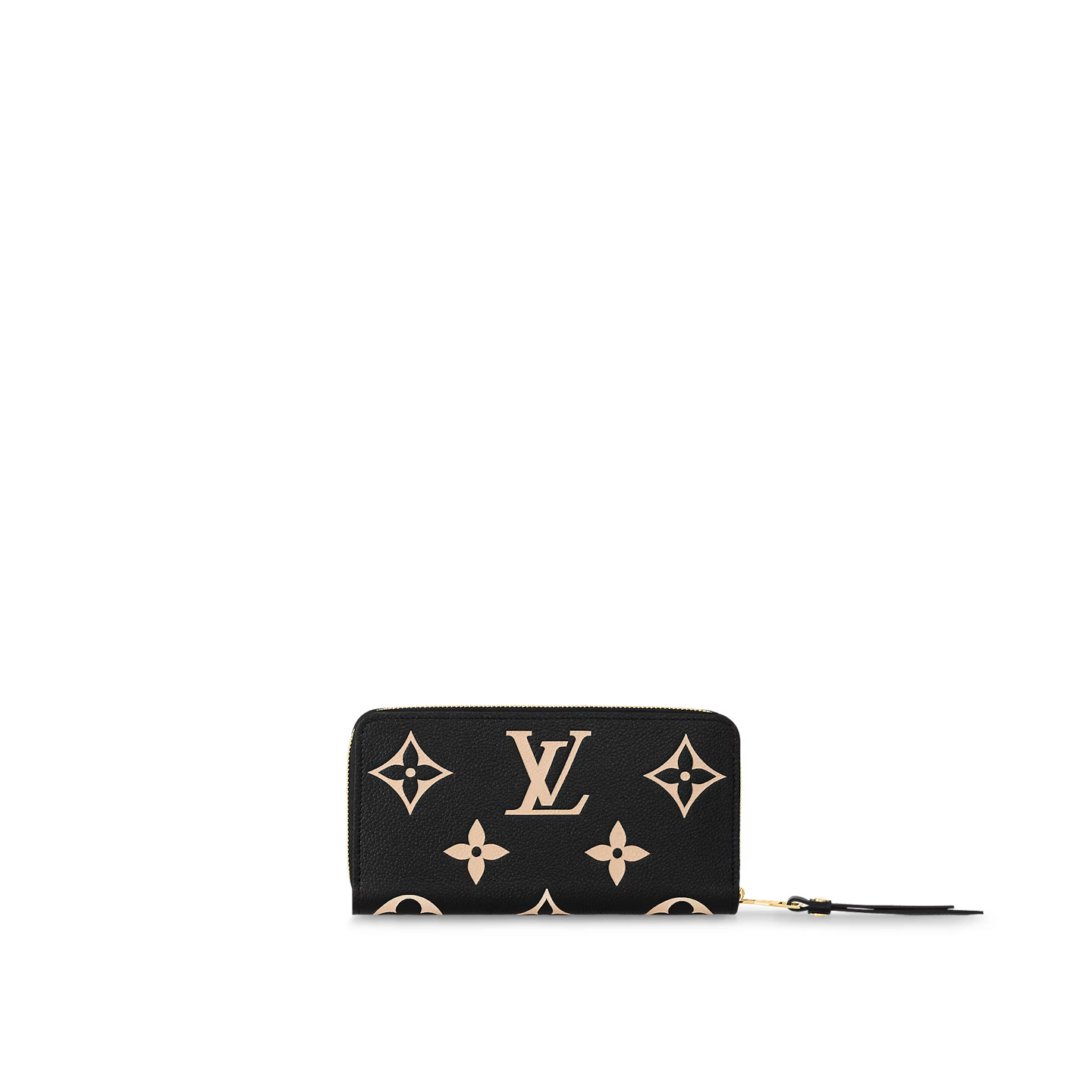 Louis Vuitton Black/Beige M80481 Zippy Wallet Louis Vuitton Black/Beige M80481 Zippy Wallet