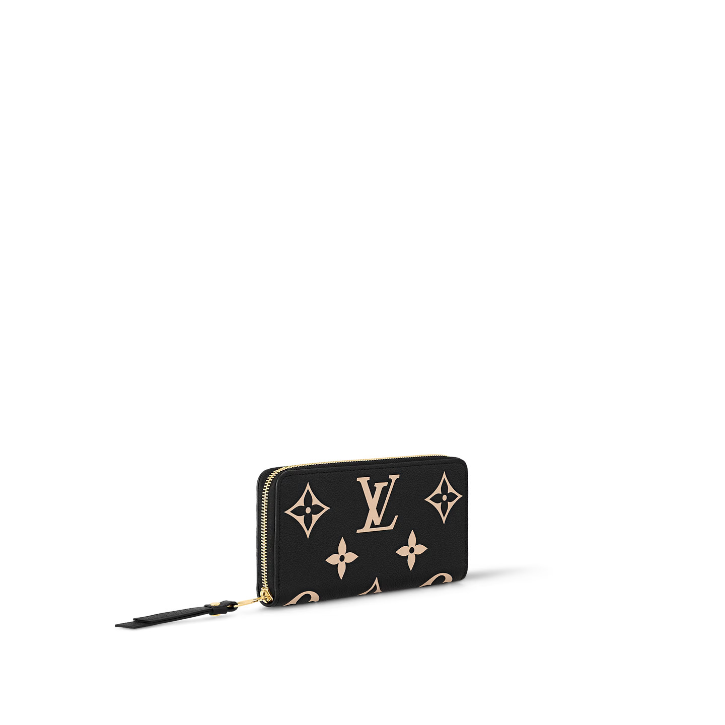Louis Vuitton Black/Beige M80481 Zippy Wallet Louis Vuitton Black/Beige M80481 Zippy Wallet