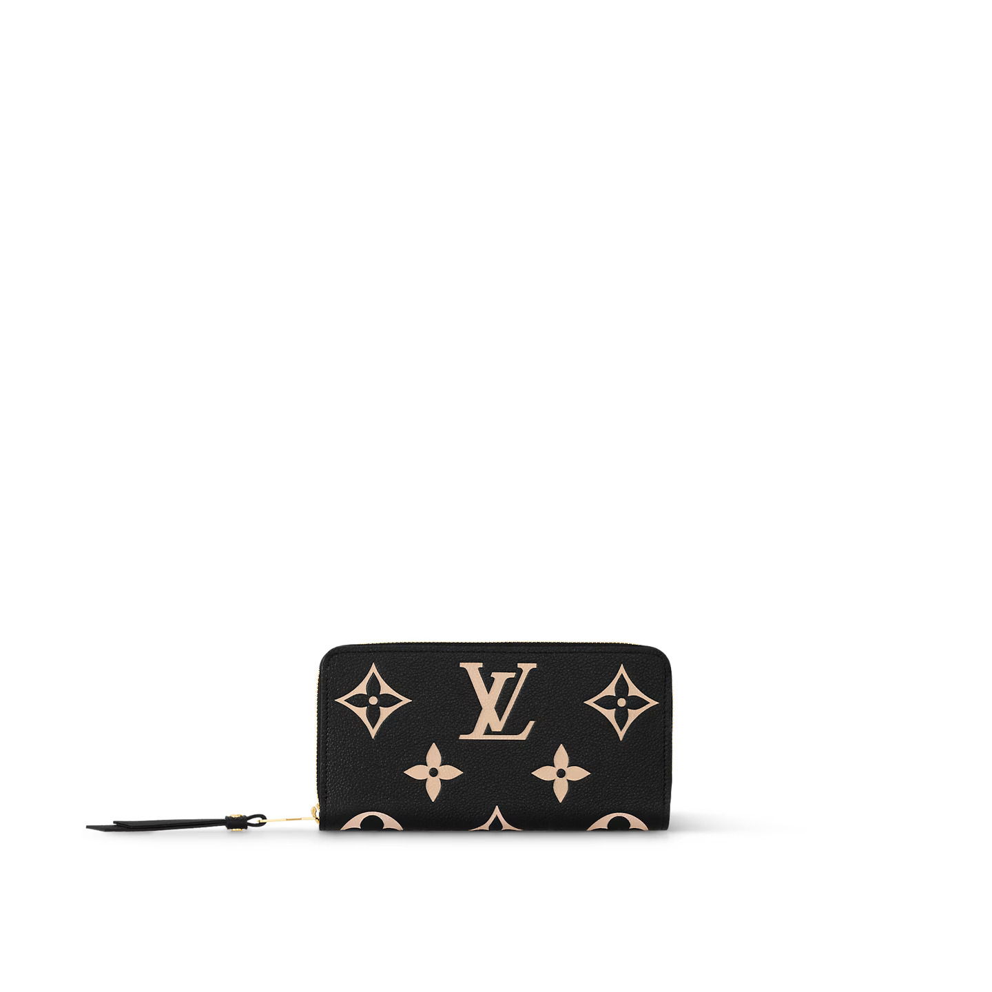 Louis Vuitton Black/Beige M80481 Zippy Wallet Louis Vuitton Black/Beige M80481 Zippy Wallet