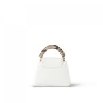 Louis Vuitton N98477 Capucines Mini Python Snow White