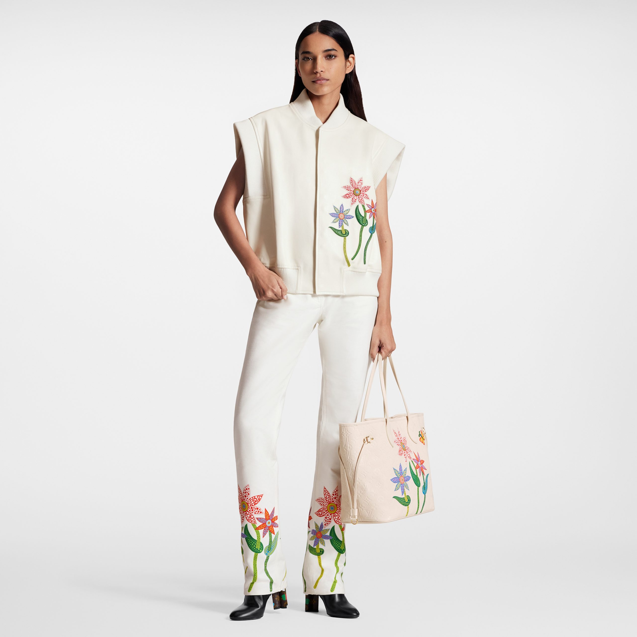 Louis Vuitton LV x YK Neverfull MM M21733 Quartz Louis Vuitton LV x YK Neverfull MM M21733 Quartz