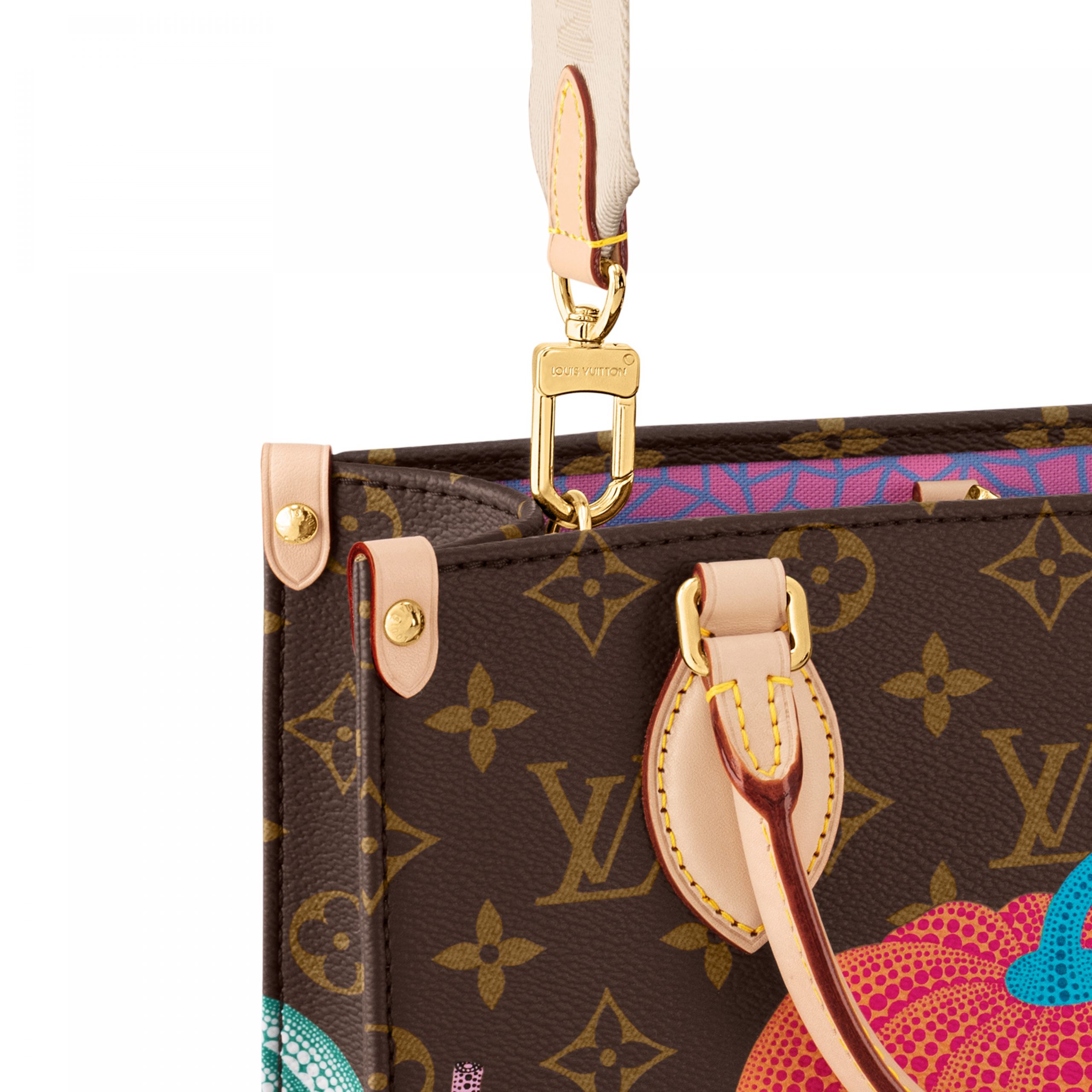 Louis Vuitton LV x YK OnTheGo PM M46467 Pumpkin print Louis Vuitton LV x YK OnTheGo PM M46467 Pumpkin print