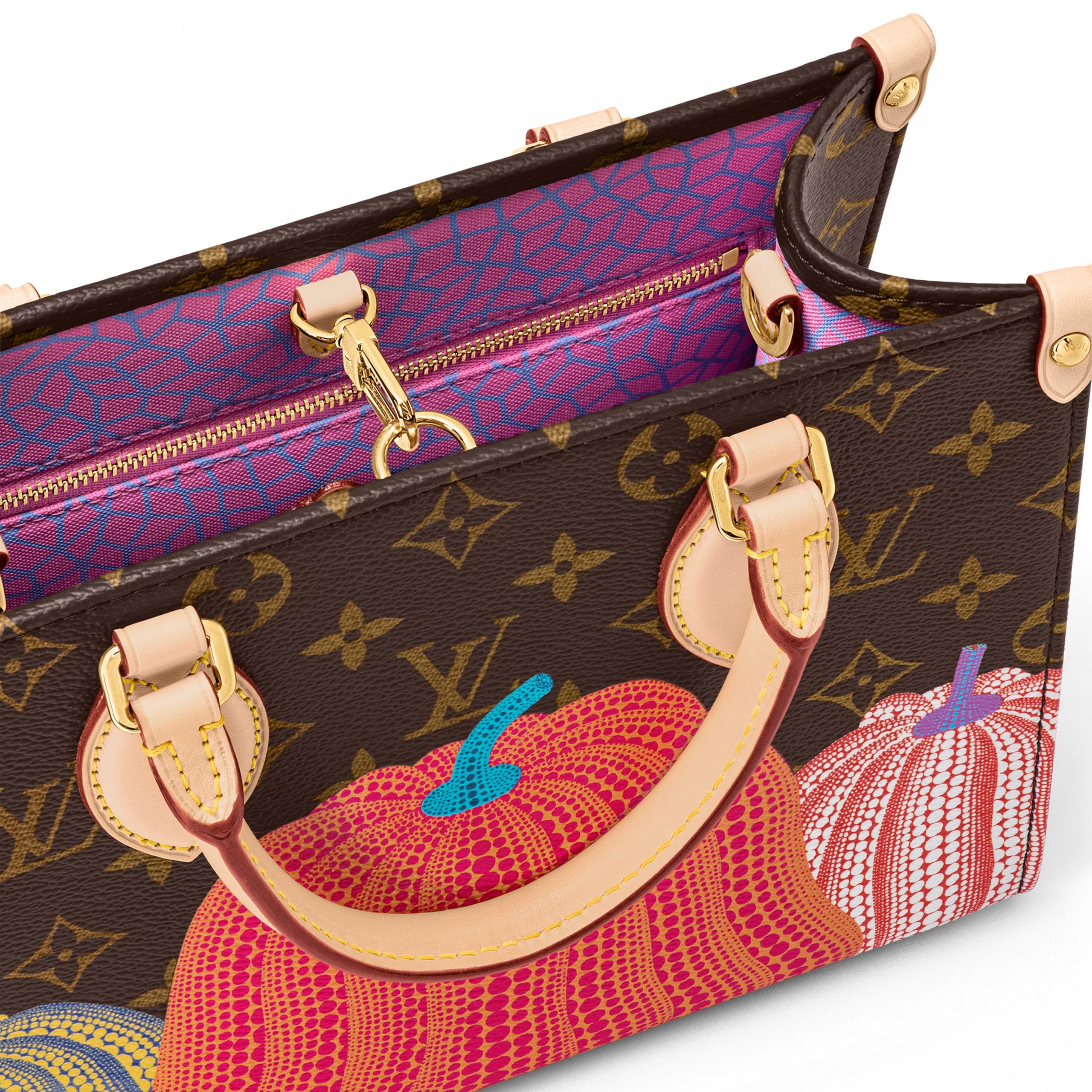 Louis Vuitton LV x YK OnTheGo PM M46467 Pumpkin print Louis Vuitton LV x YK OnTheGo PM M46467 Pumpkin print