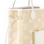 Louis Vuitton M22839 Neverfull MM Lotus Cotton White Beige