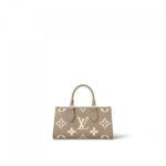 Louis Vuitton M23641 OnTheGo East West Dove/Cream Bicolor Monogram Empreinte Leather