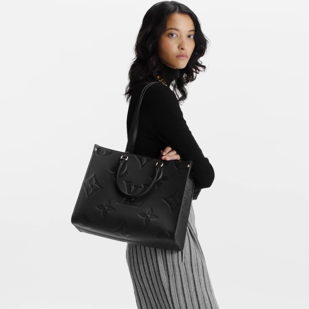 Louis Vuitton OnTheGo MM M45595 Black Louis Vuitton OnTheGo MM M45595 Black