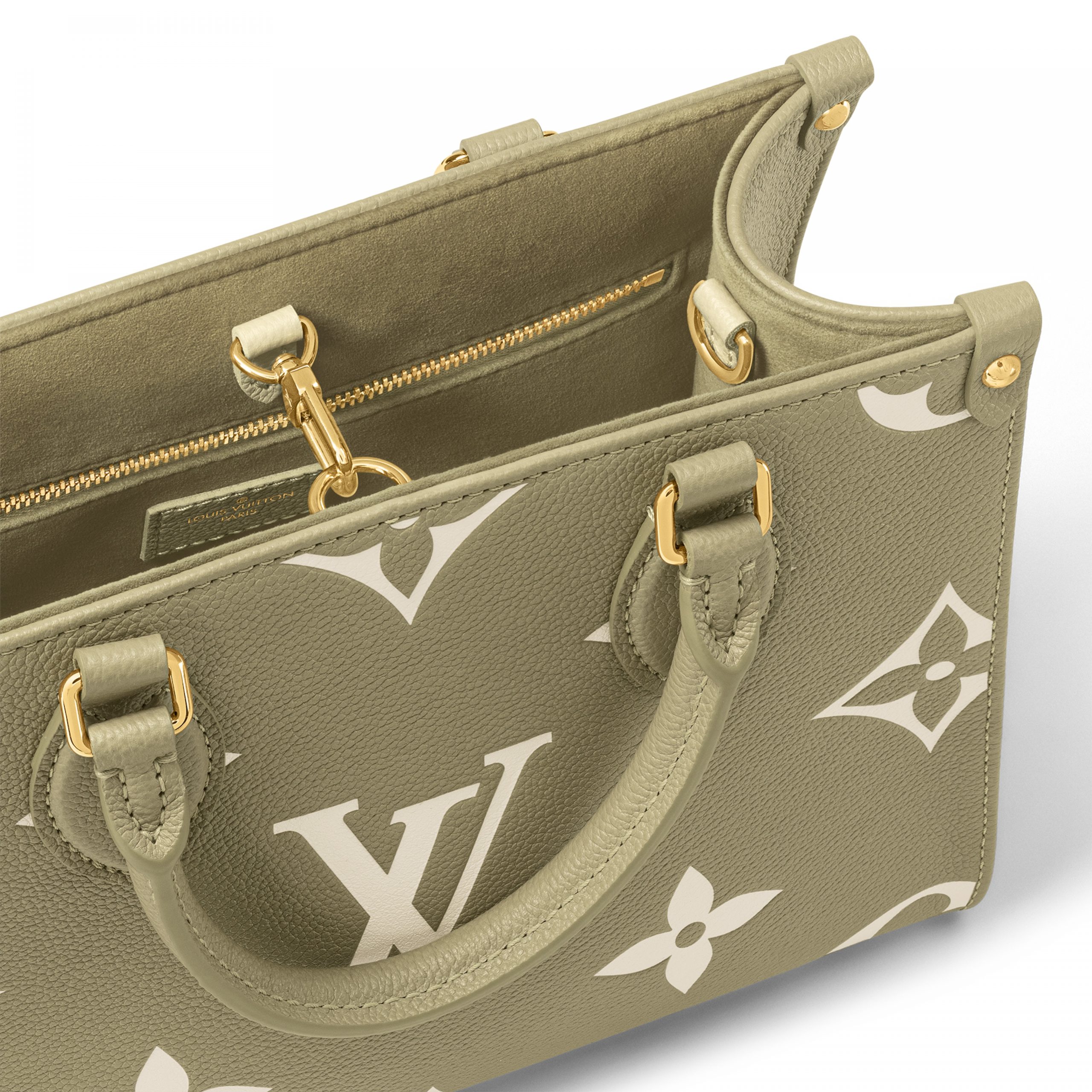 Louis Vuitton M46647 OnTheGo PM Khaki Cream Louis Vuitton M46647 OnTheGo PM Khaki Cream