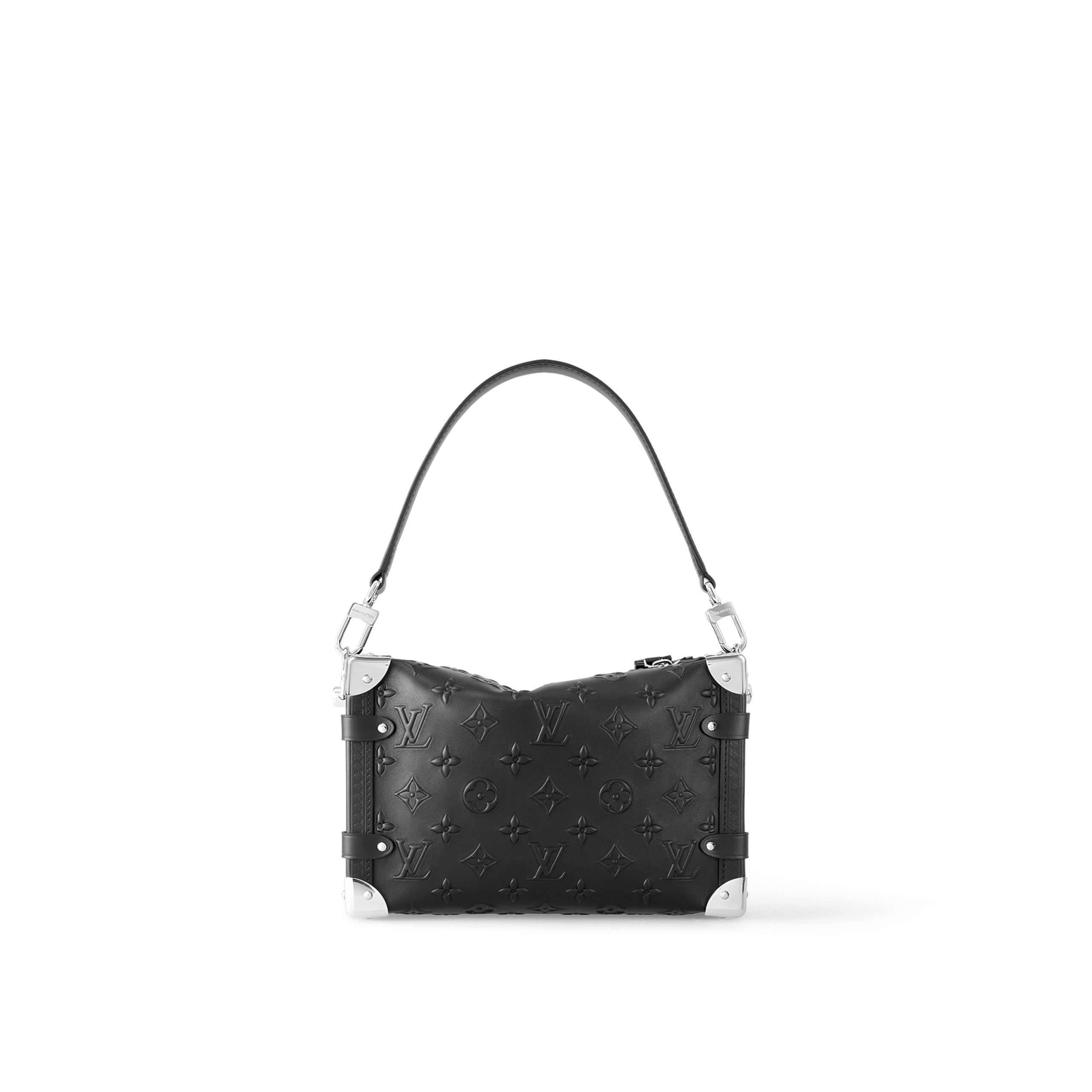 Louis Vuitton M21709 Side Trunk MM Black Fashion Leather Louis Vuitton M21709 Side Trunk MM Black Fashion Leather