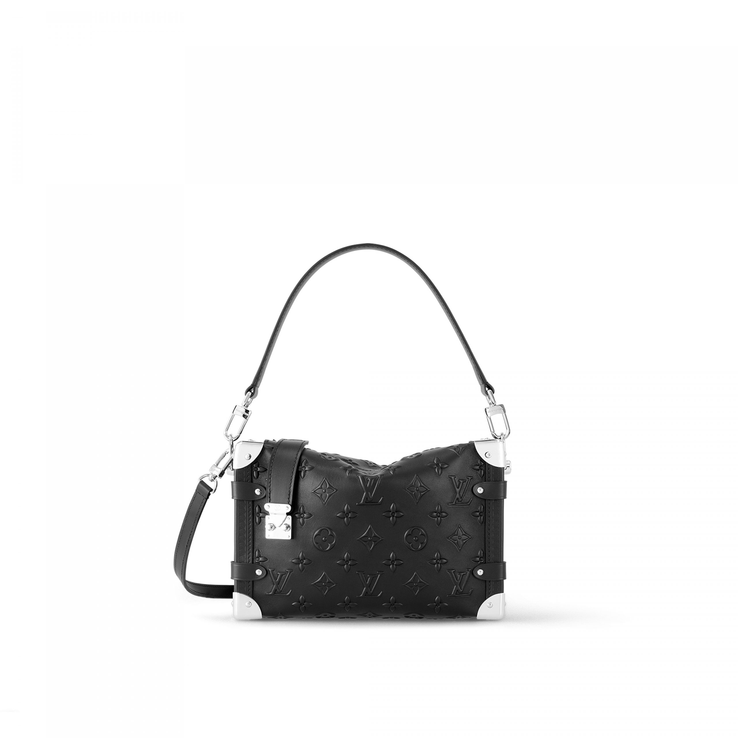 Louis Vuitton M21709 Side Trunk MM Black Fashion Leather Louis Vuitton M21709 Side Trunk MM Black Fashion Leather