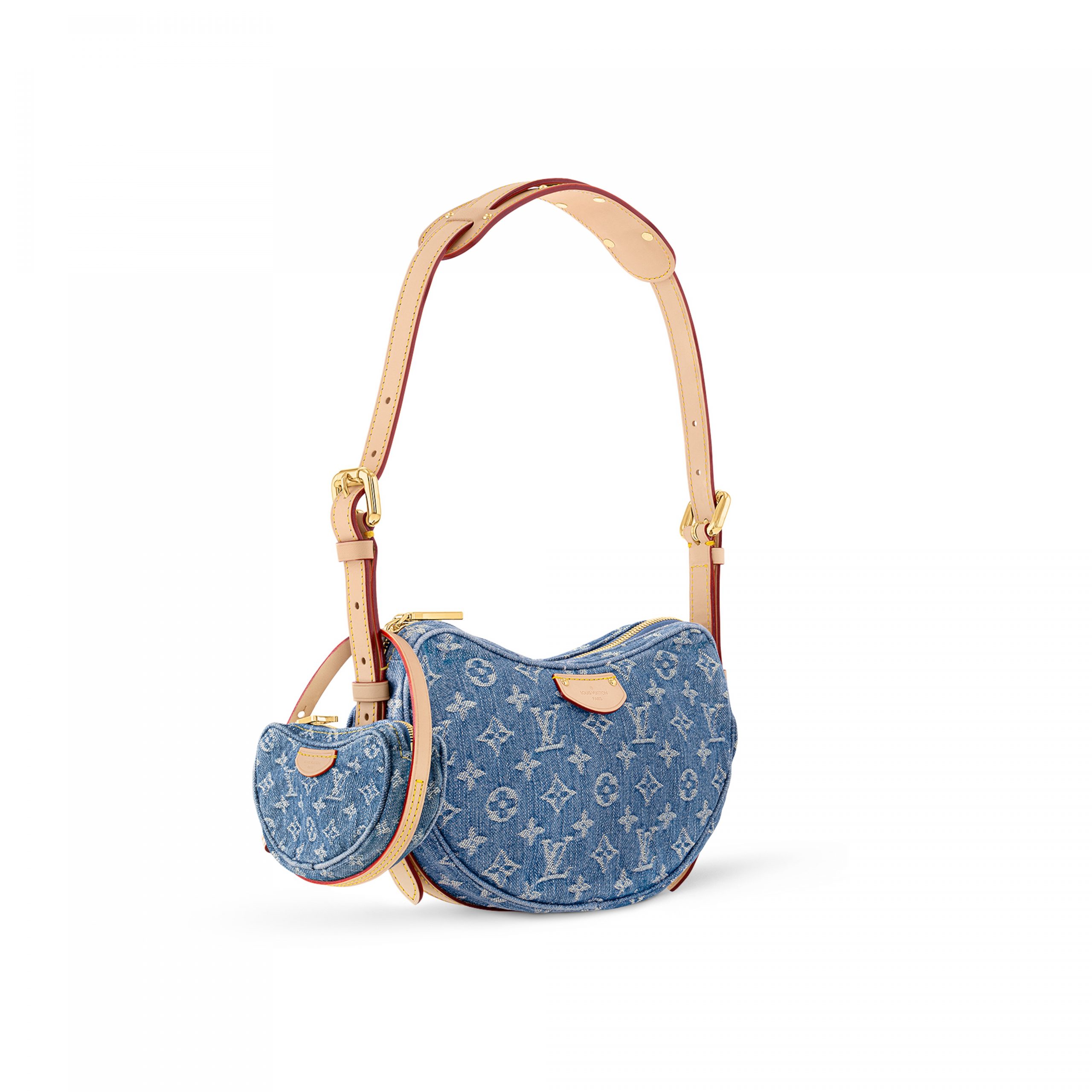Louis Vuitton M46856 Croissant MM Denim Blue Louis Vuitton M46856 Croissant MM Denim Blue