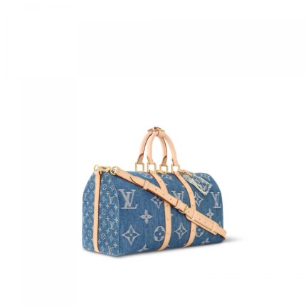 Louis Vuitton M24315 Keepall Bandoulière 45 Denim Blue