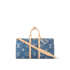 Louis Vuitton M24315 Keepall Bandoulière 45 Denim Blue