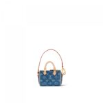 Louis Vuitton M01701 Micro Speedy Bag Charm Denim Blue