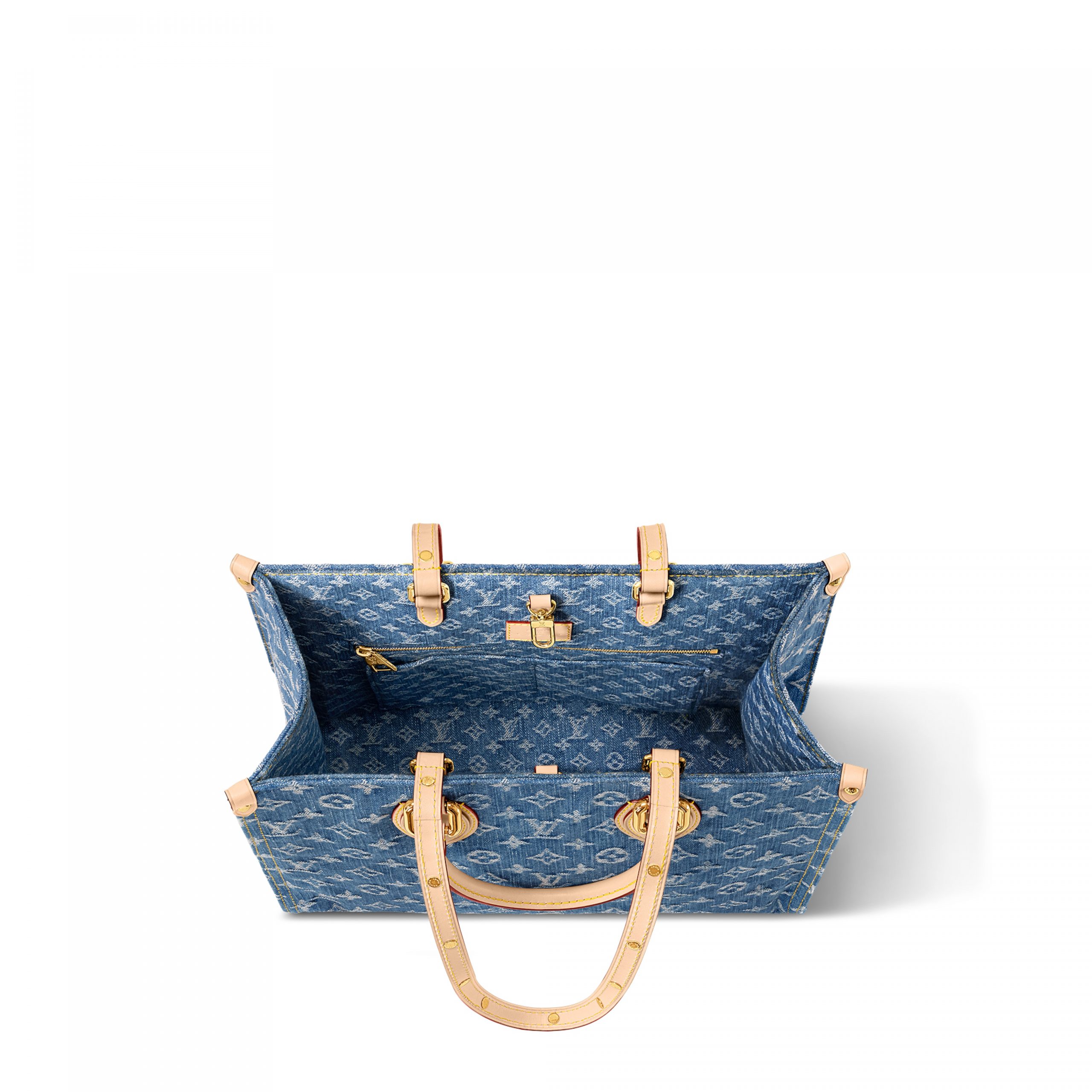 Louis Vuitton M46871 OnTheGo MM Denim Blue Louis Vuitton M46871 OnTheGo MM Denim Blue