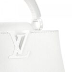 Louis Vuitton M23956 Capucines East-West Mini Optic White