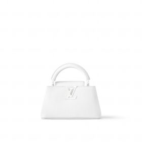 Louis Vuitton M23956 Capucines East-West Mini Optic White