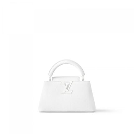 Louis Vuitton M23956 Capucines East-West Mini Optic White