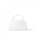 Louis Vuitton M23948 Capucines East-West MM Optic White