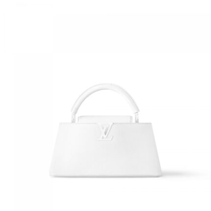 Louis Vuitton M23948 Capucines East-West MM Optic White