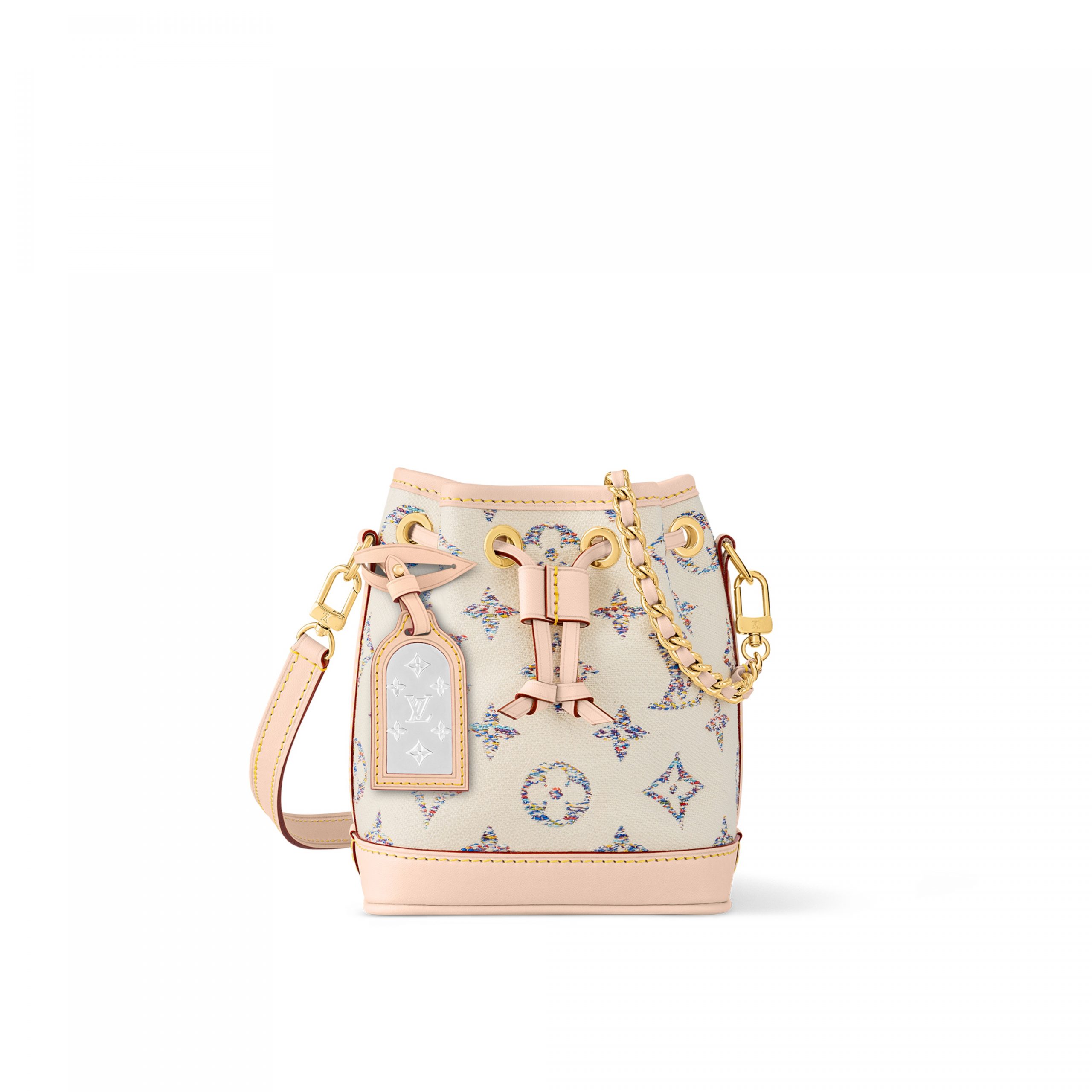 Louis Vuitton Nano Noé M83453 Multicolor White Louis Vuitton Nano Noé M83453 Multicolor White