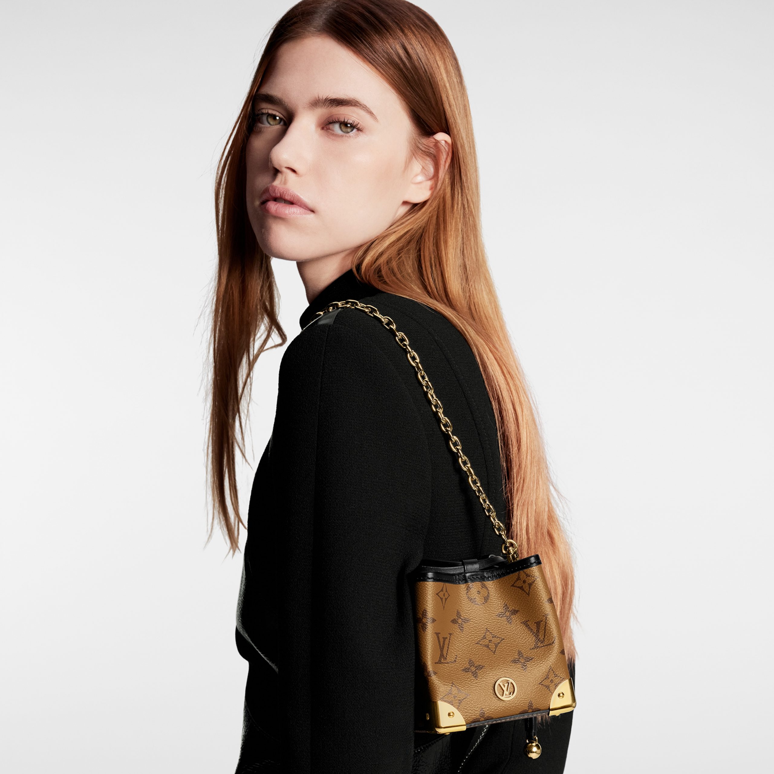 Louis Vuitton M82885 Noé Purse LV Charms Monogram Reverse Louis Vuitton M82885 Noé Purse LV Charms Monogram Reverse