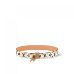 Louis Vuitton X Tyler M8650T Monogram Craggy 40mm Reversible Belt Cream