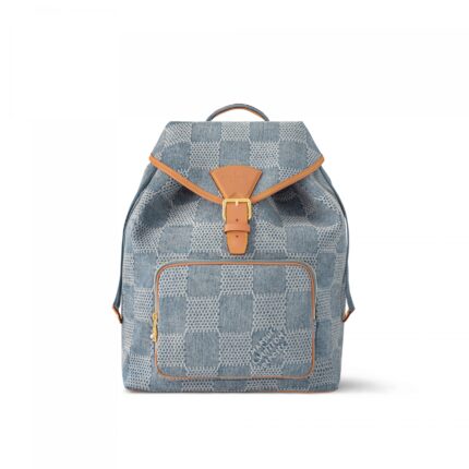 Louis Vuitton N40708 Montsouris Backpack Damier Blue