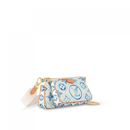Louis Vuitton M25374 Multi Pochette Accessoires Lagoon Blue