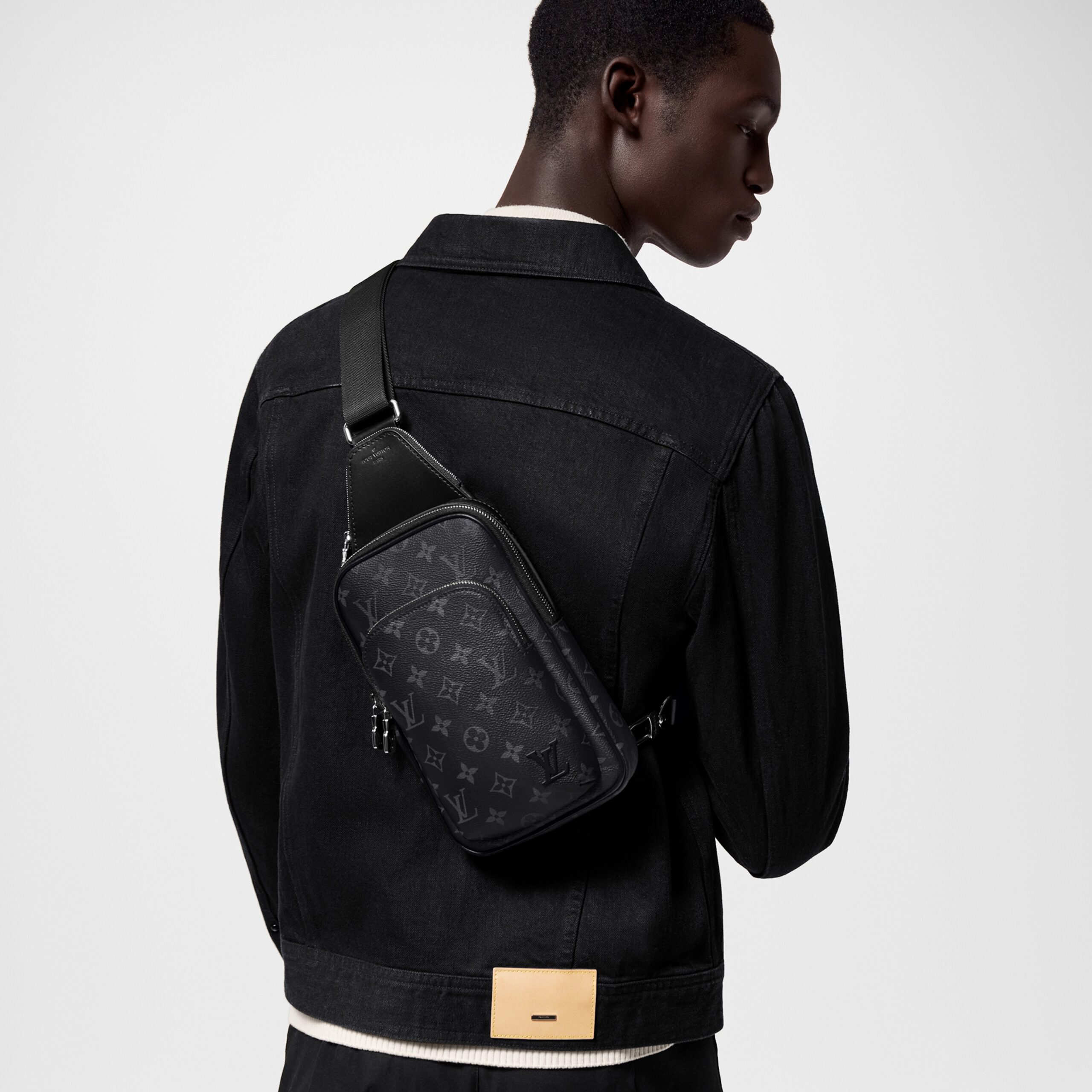 Louis Vuitton M47137 Avenue Slingbag PM Monogram Eclipse Louis Vuitton M47137 Avenue Slingbag PM Monogram Eclipse