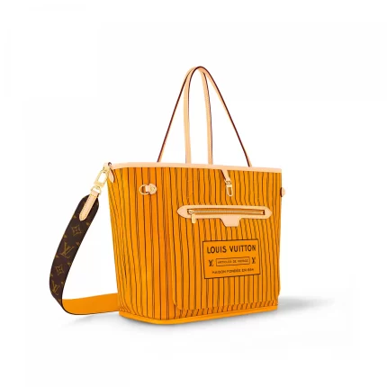 Louis Vuitton M11947 Neverfull Bandoulière Inside Out MM Monogram/Jaune Safran