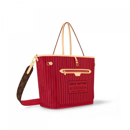 Louis Vuitton M12096 Neverfull Bandoulière Inside Out MM Monogram/Rouge Sari