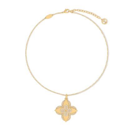 Louis Vuitton M02001 LV Medaillon Necklace Gold-Color